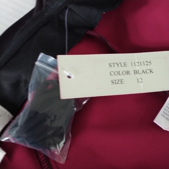 Emma Street Black Strapless Dress w Ruffle 12 - Picture 9 of 12